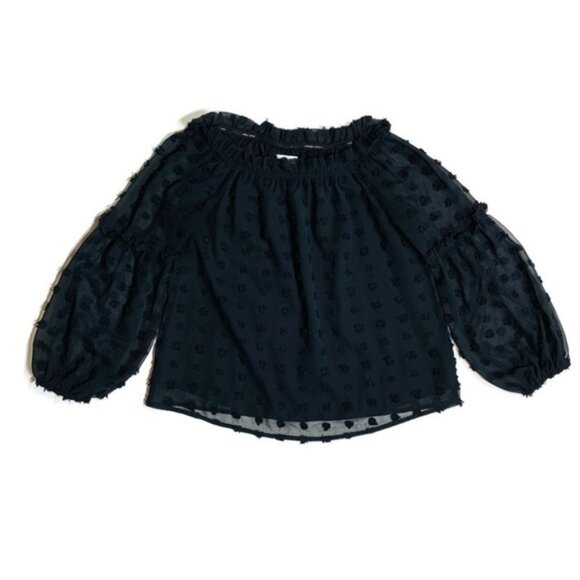 BLOOMING Jelly Swiss Dot Off the Shoulder Blouse - Picture 5 of 11